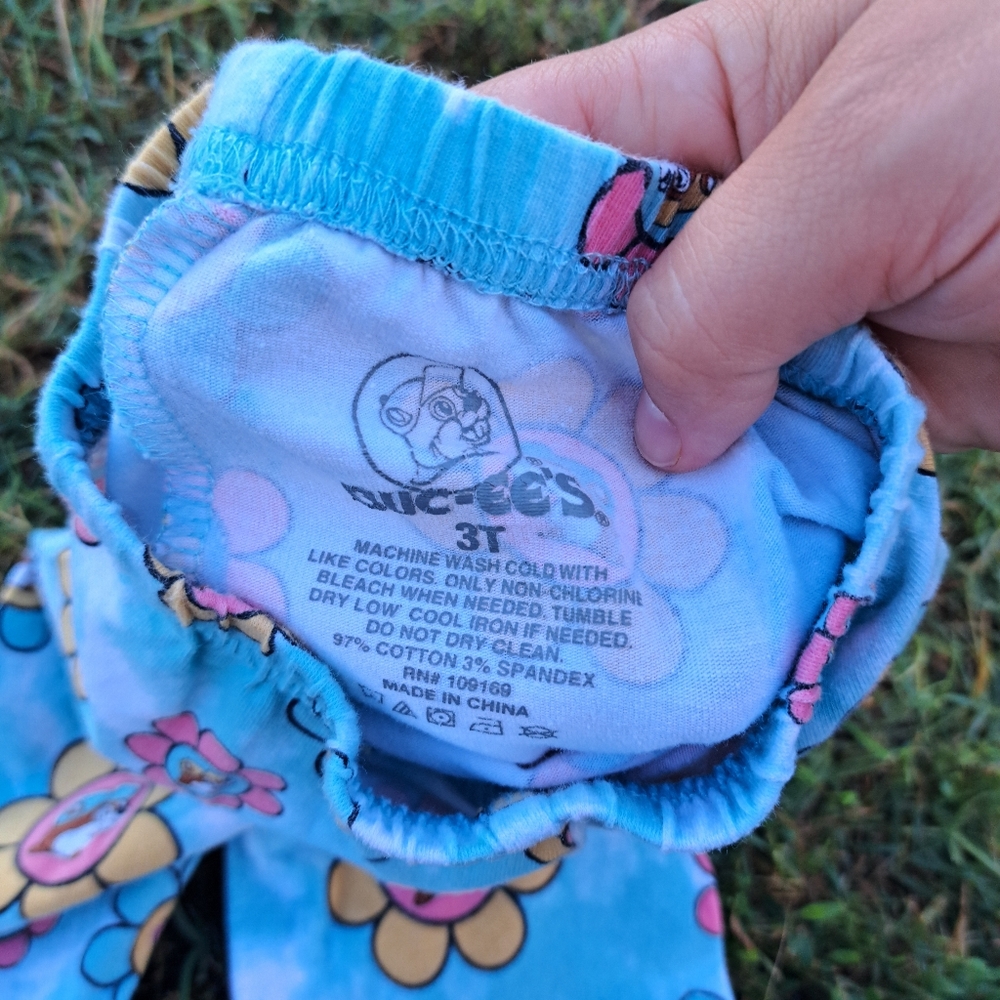 Buc-ees Bell Bottom Flower Toddler Pants Size 3t Colorful,funky,fun - Picture 2 of 3